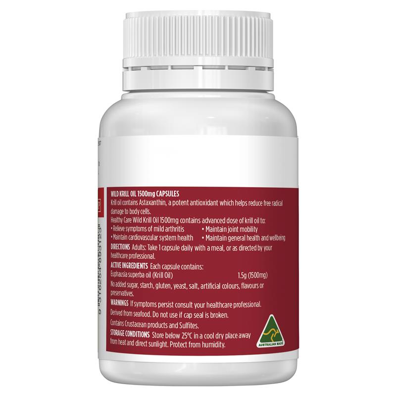 Healthy Care Wild Krill 1500mg 30 viên nang mềm