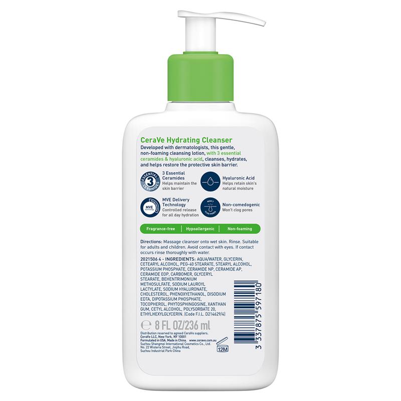 Sữa rửa mặt dưỡng ẩm CeraVe 236ml