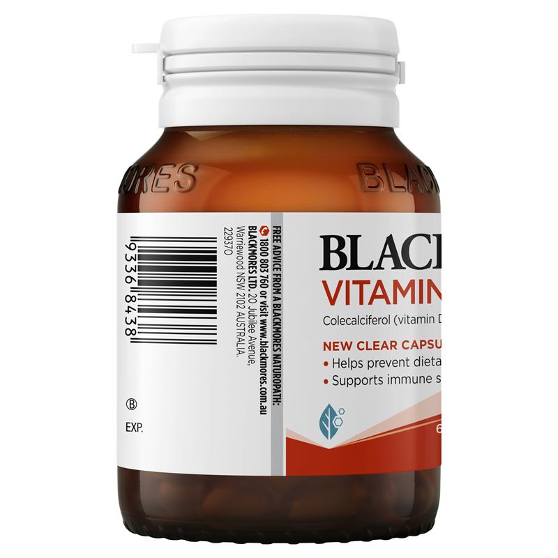 Blackmores Vitamin D3 1000IU Bone Health Immunity 60 Viên
