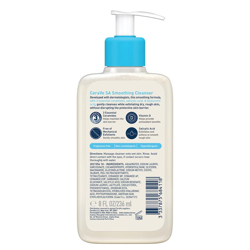 Sữa rửa mặt làm mịn da CeraVe SA 236ml