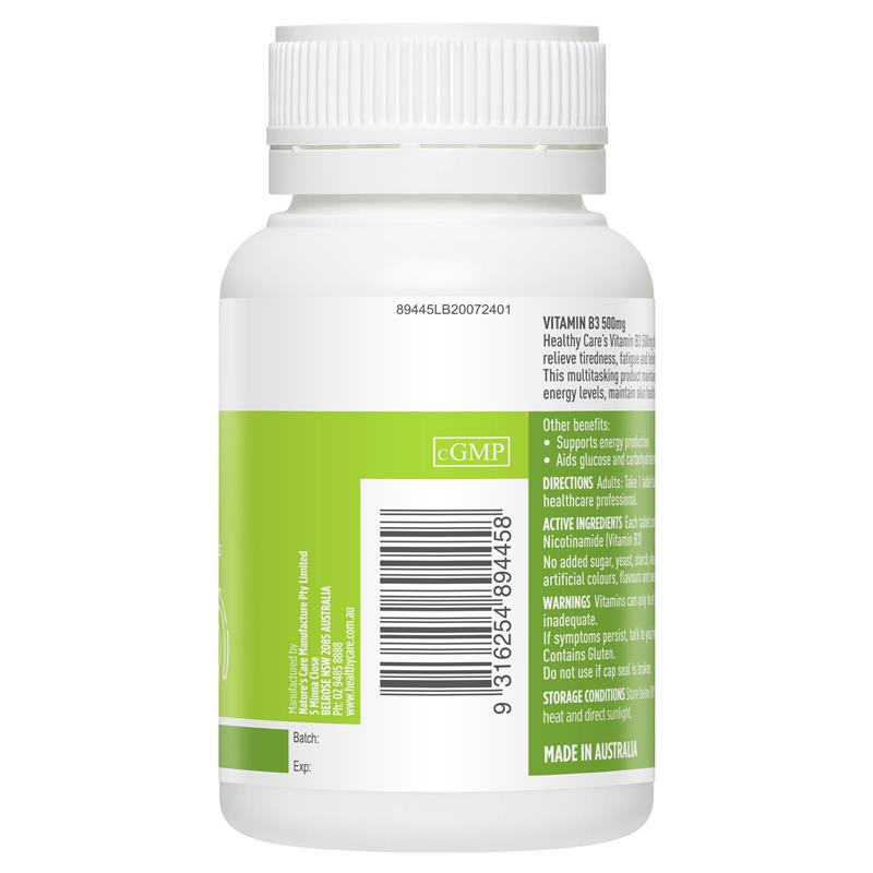 Healthy Care 维生素B3 500毫克 60片