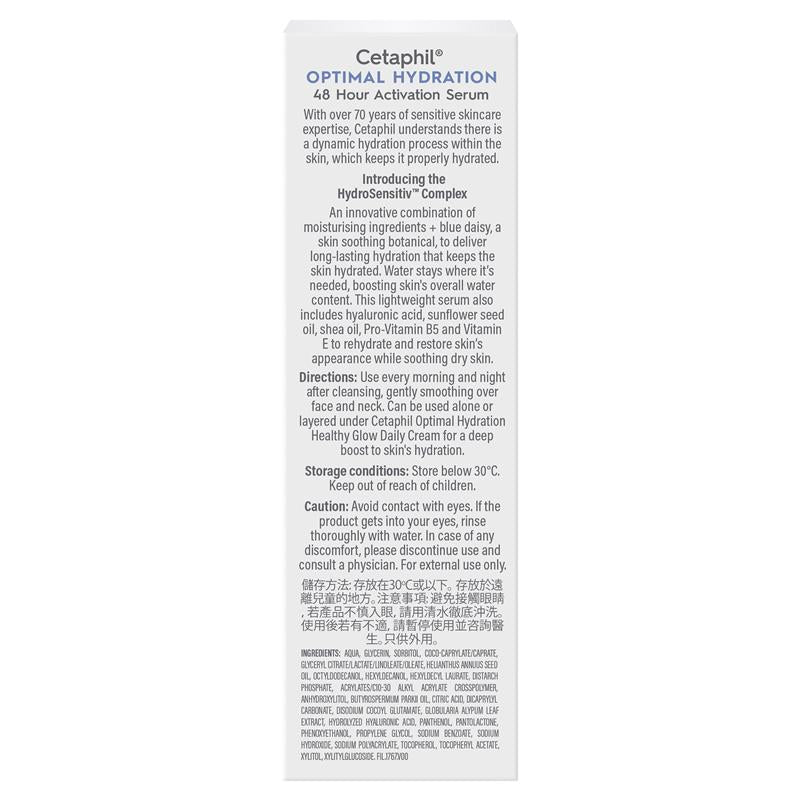 Huyết thanh kích hoạt Cetaphil Optimal Hydration 48hr 30ml