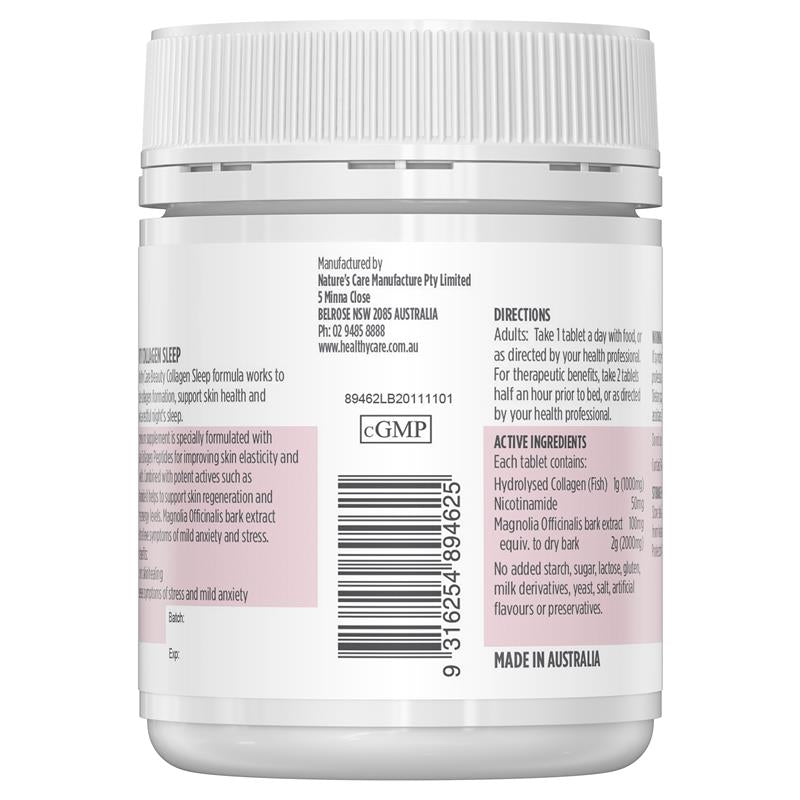 Healthy Care Beauty 胶原蛋白睡眠片 60 片