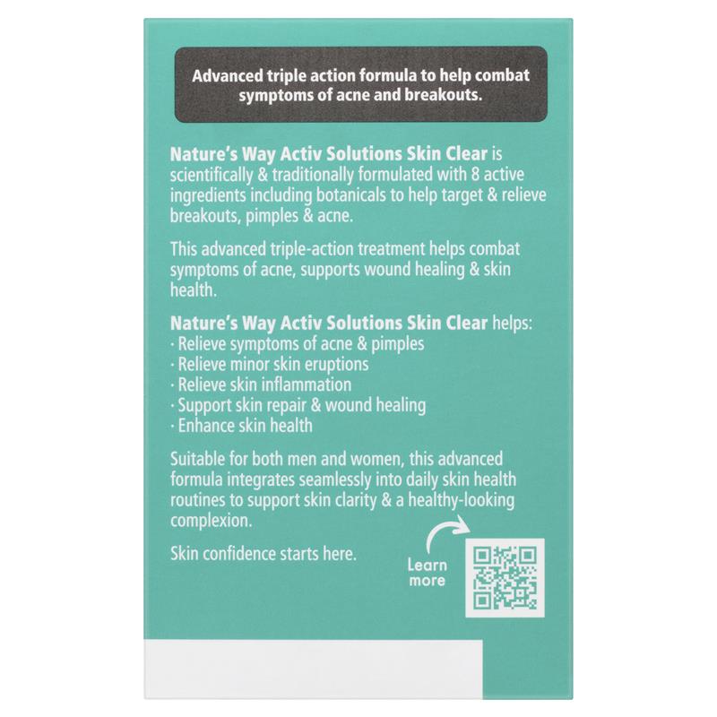 Nature's Way Activ Solutions Skin Clear 60 Viên
