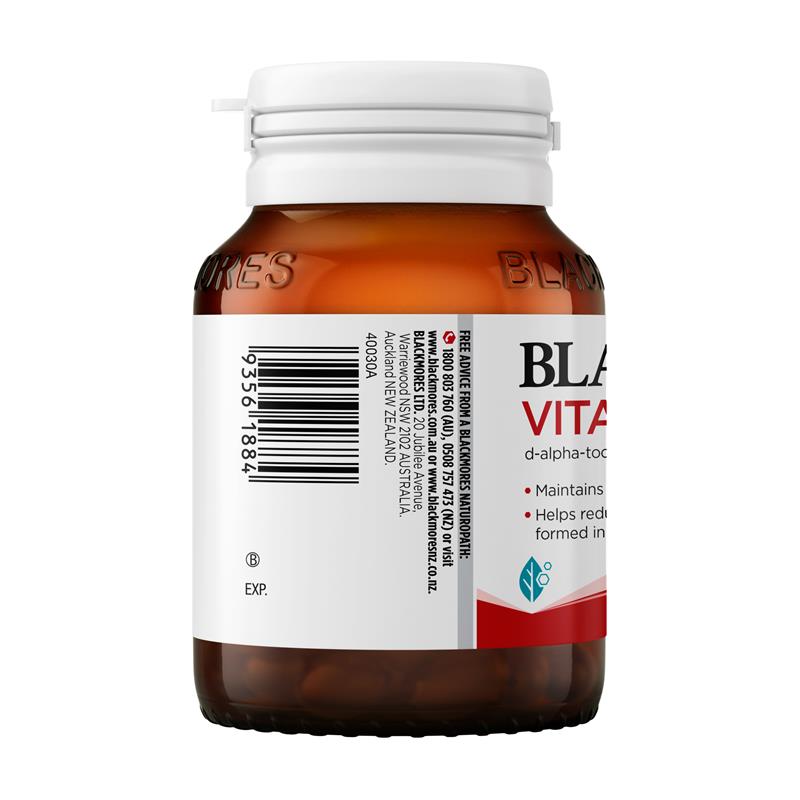 Blackmores Vitamin E 250IU Cholesterol Health 50 Viên