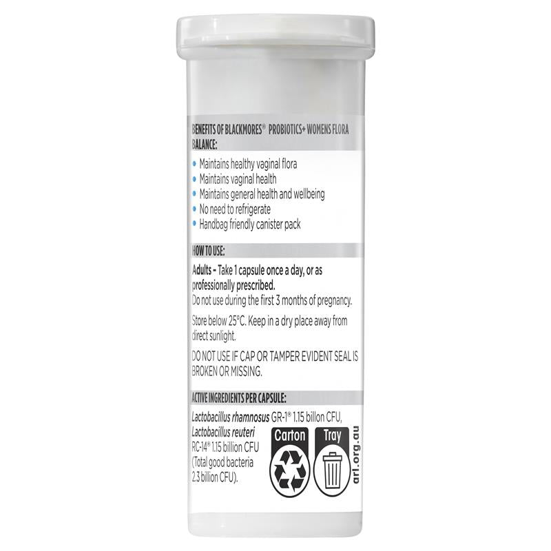 Viên uống bổ sung Vitamin Blackmores Probiotics+ Women's Flora Balance 30 viên
