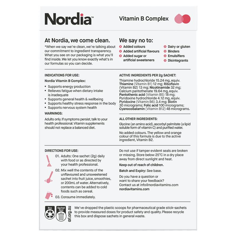 Bột Vitamin B tổng hợp Nordia 28 gói