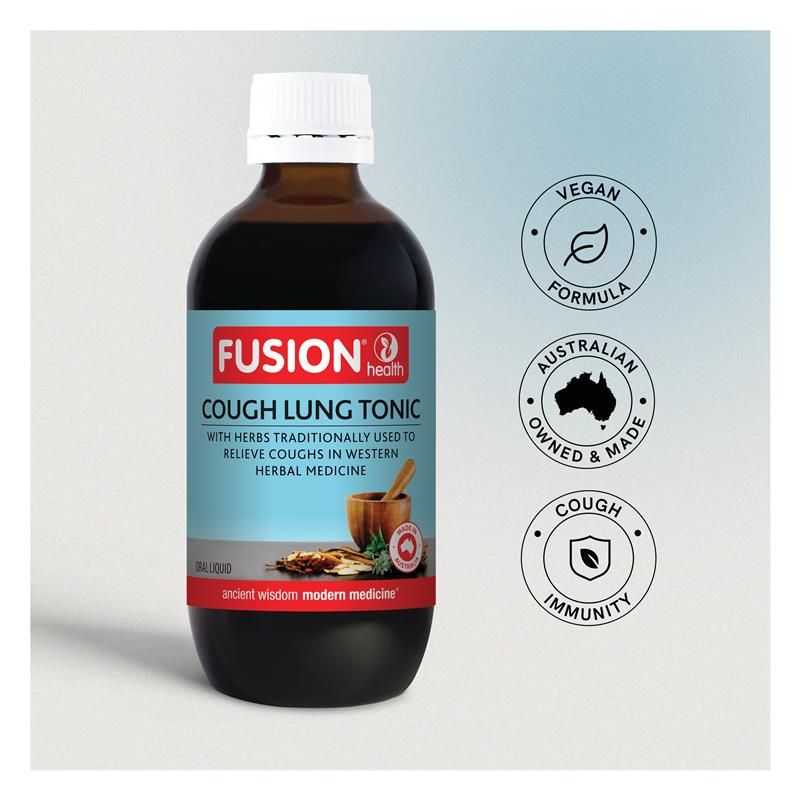 Thuốc bổ phổi Fusion Health Cough Lung Tonic 200ml