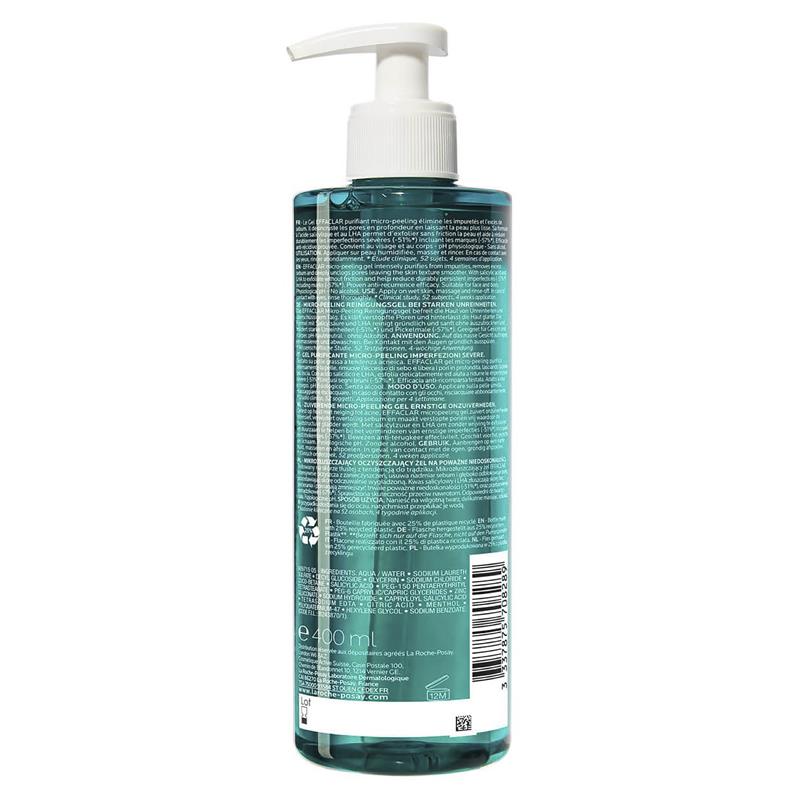 Gel tẩy tế bào chết La Roche Posay Effaclar Micro Peeling Purifying 400ml