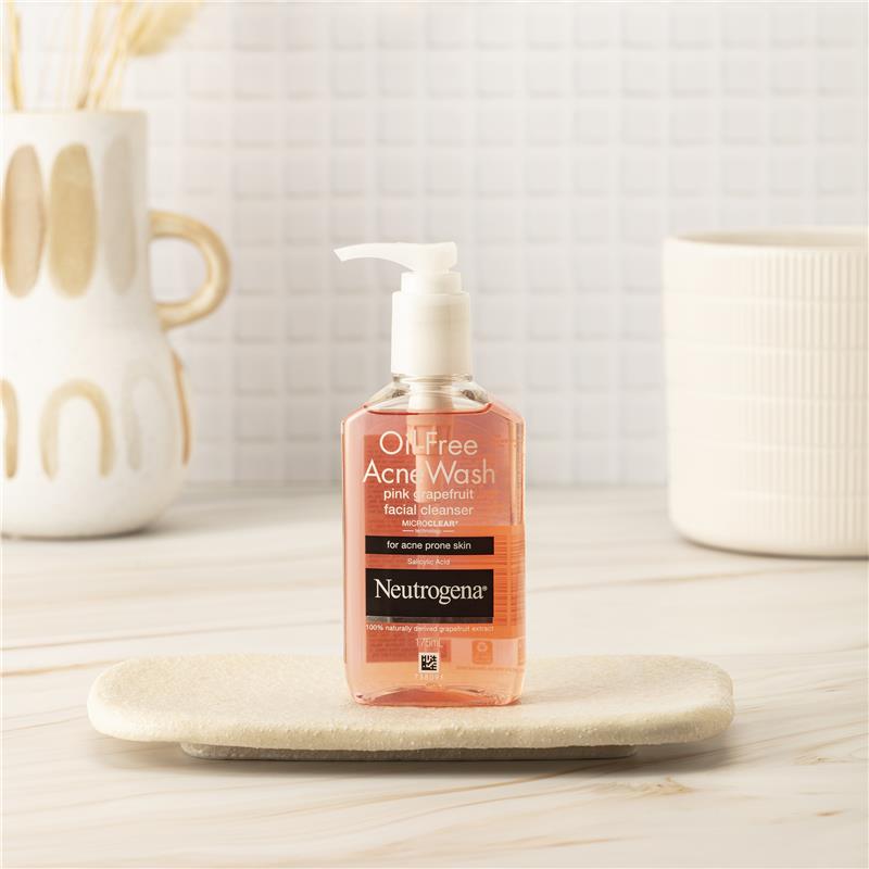 Sữa rửa mặt Neutrogena Oil Free Acne Wash Pink Grapefruit 175ml