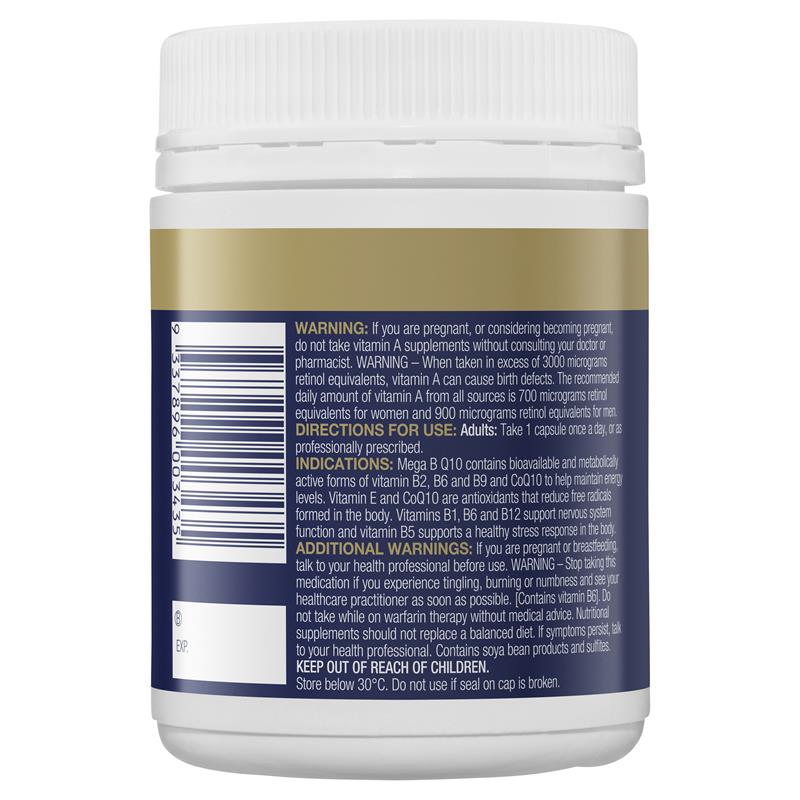 Bioceuticals Mega B Q10 120粒胶囊