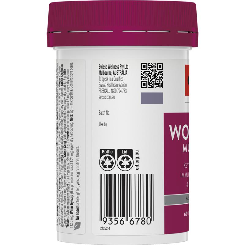 Swisse Womens Multivitamin 50+ 60 viên