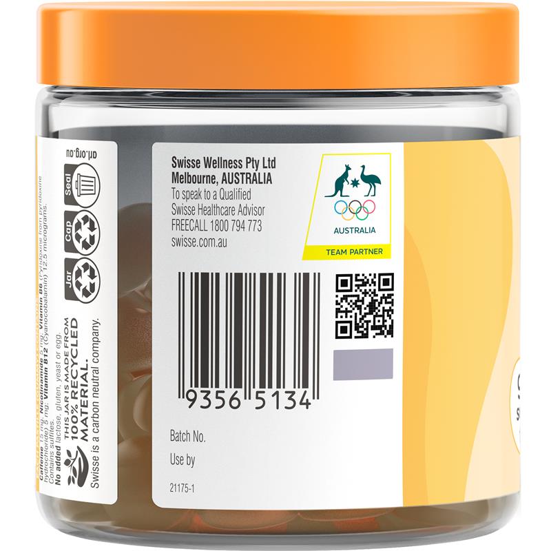 Swisse B+ Energy Gummies 50 Pack
