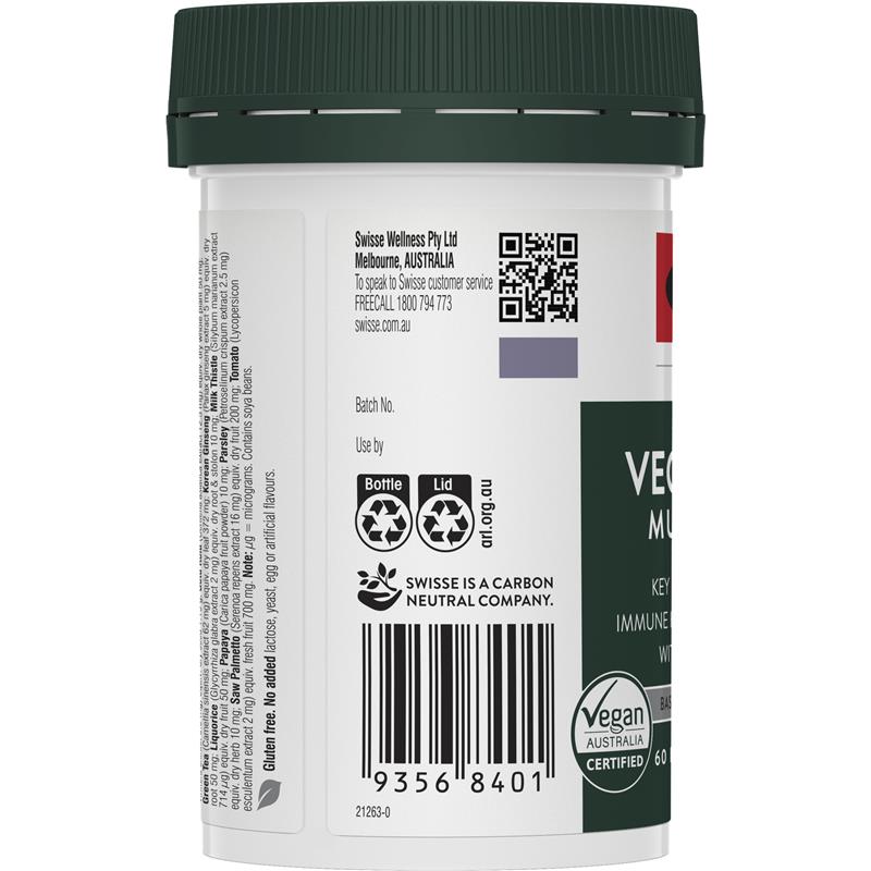 Swisse 素食男士复合维生素 60 片