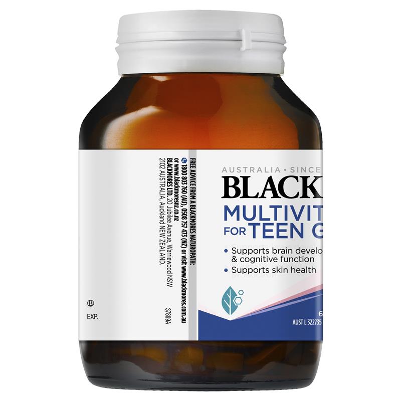 Vitamin tổng hợp Blackmores cho bé gái tuổi teen 60 viên