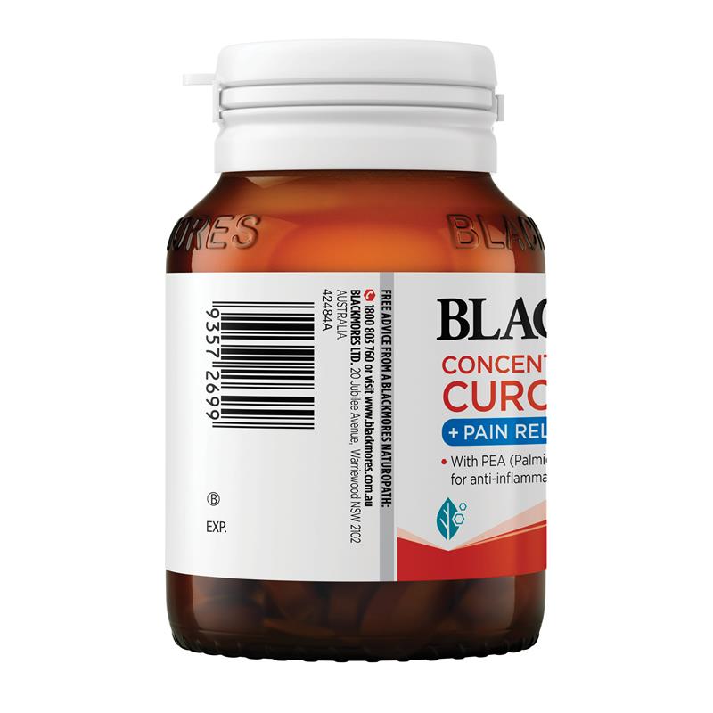 Viên uống giảm đau Blackmores Concentrated Curcumin + Pain Relief 40 viên