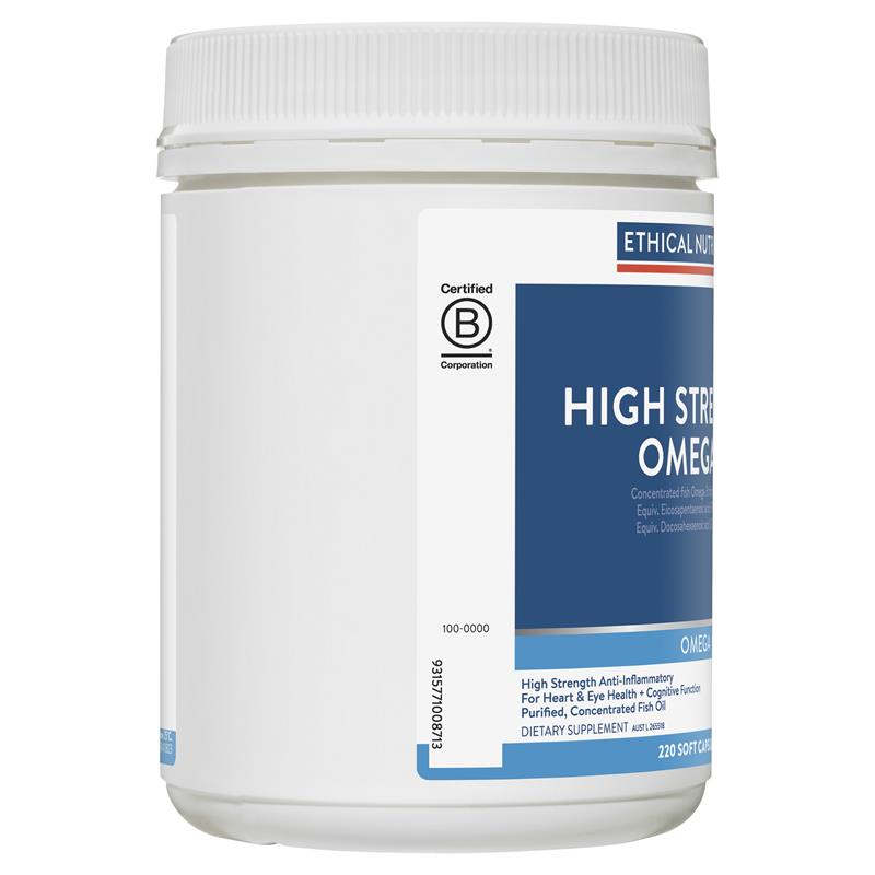 Viên nang Omega-3 cường độ cao Ethical Nutrients 220 viên
