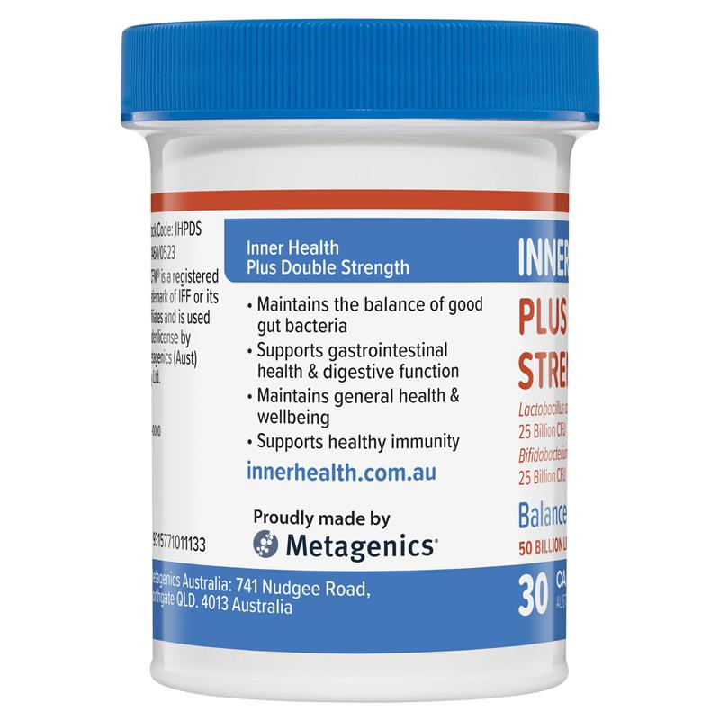 Inner Health Plus Double Strength Probiotic 30 Capsules