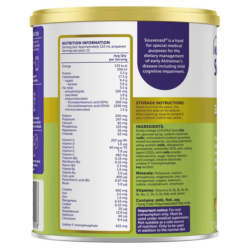 Souvenaid Powder Vanilla And Banana 360g