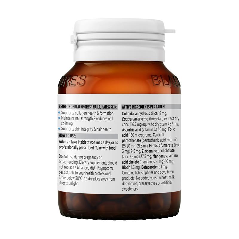Vitamin làm đẹp da và tóc Blackmores Nails 60 viên