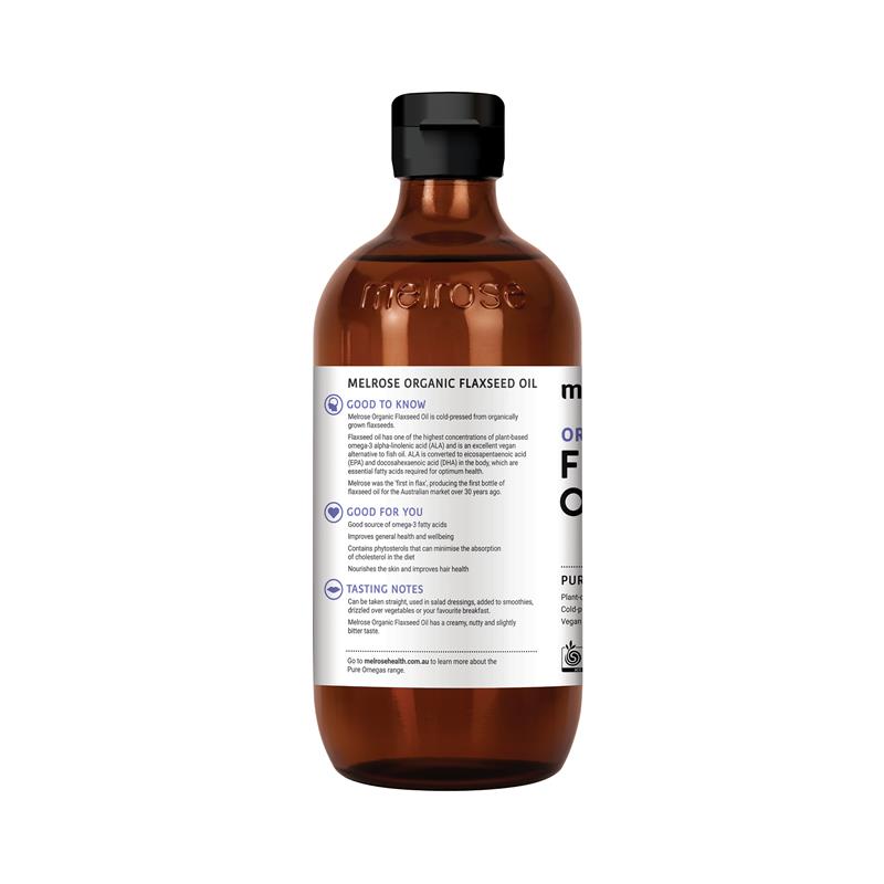 Dầu hạt lanh hữu cơ Melrose 500ml Dòng tủ lạnh