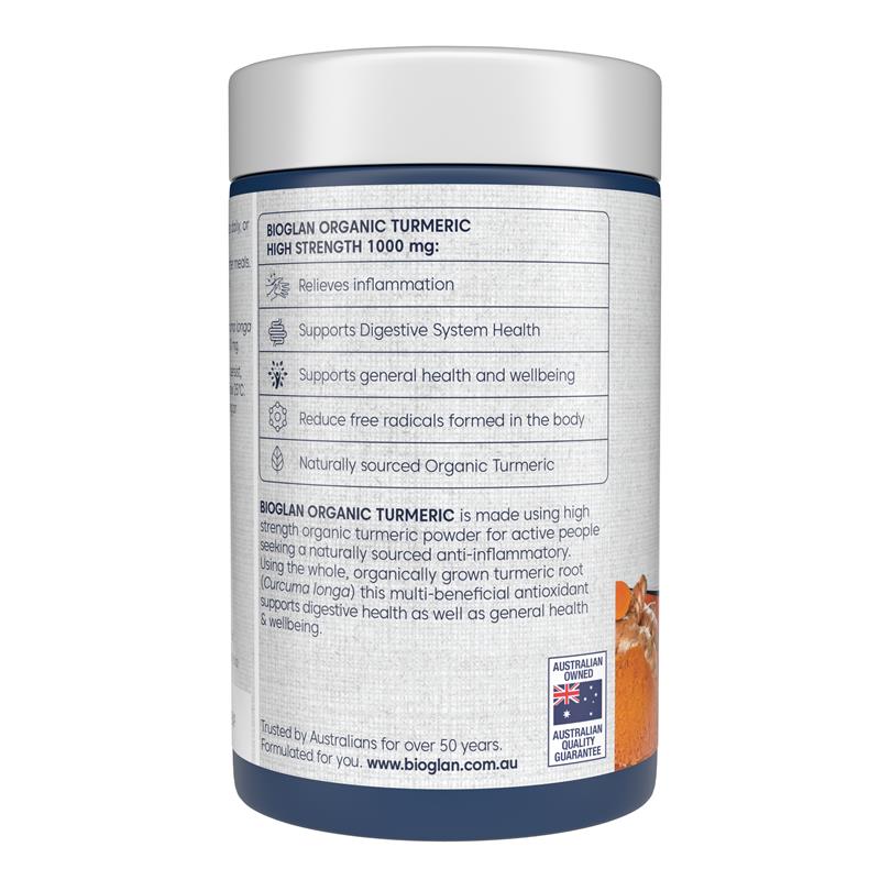 Bioglan Turmeric 1000mg 250 Tablets Exclusive Size