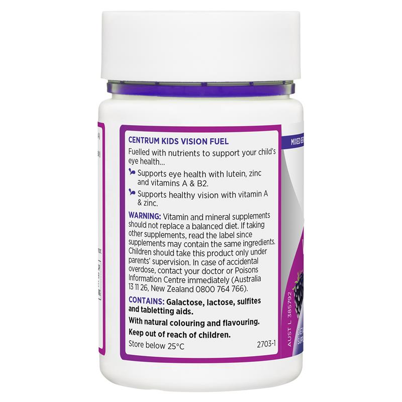 Centrum Kids Vision Fuel 50 Chewable Tablets