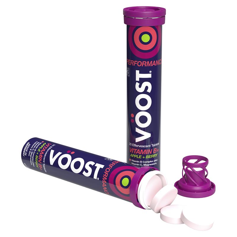 Voost Vitamin B+ Apple + Berry Performance Viên sủi bọt 20 viên