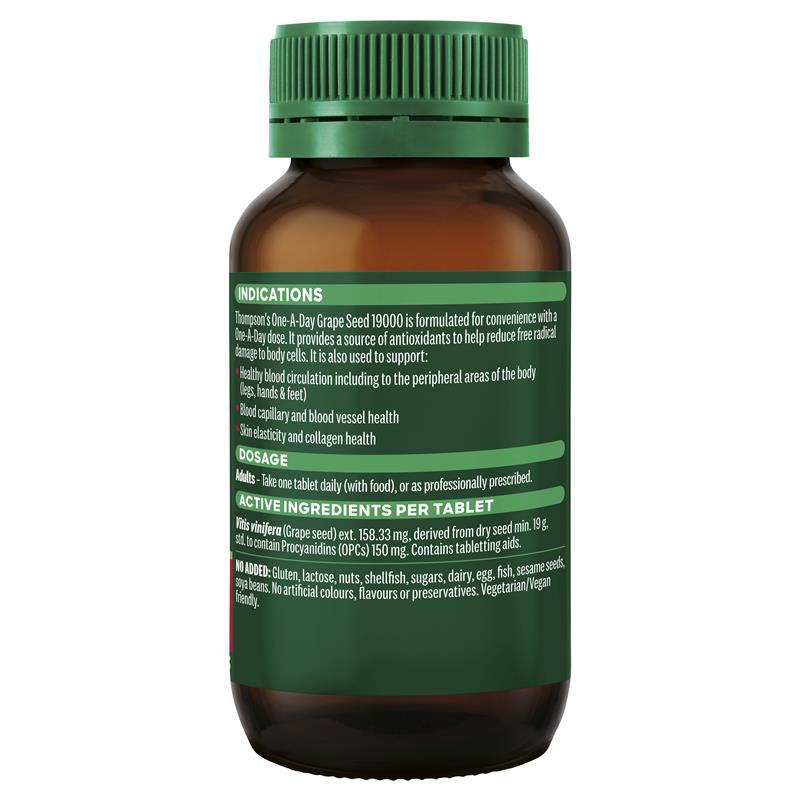 Thompson's One-A-Day Grape Seed 19000mg 120 Tablets