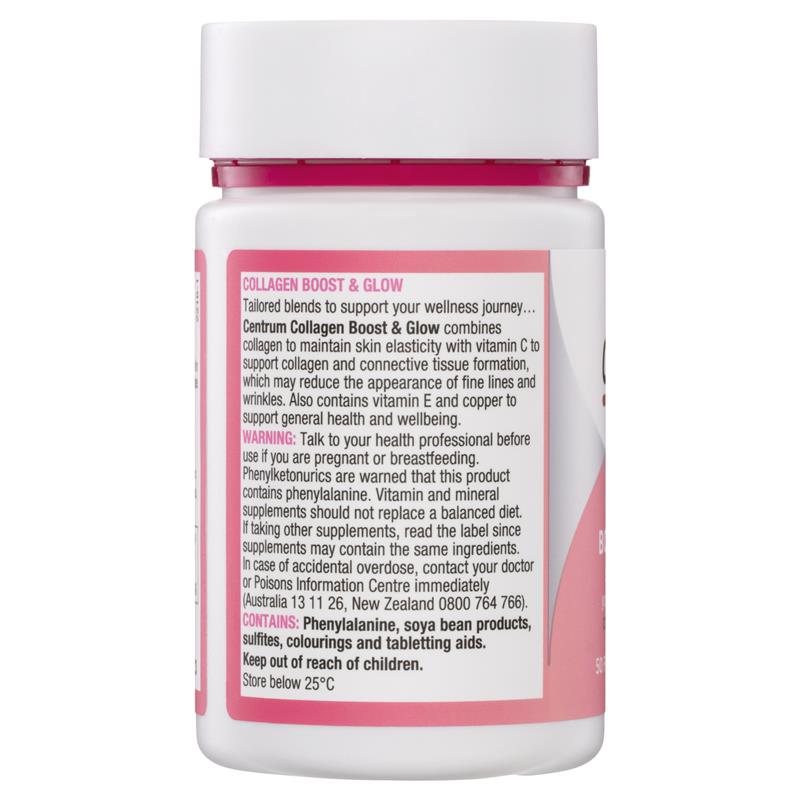 Centrum Collagen Boost & Glow 50 Tablets