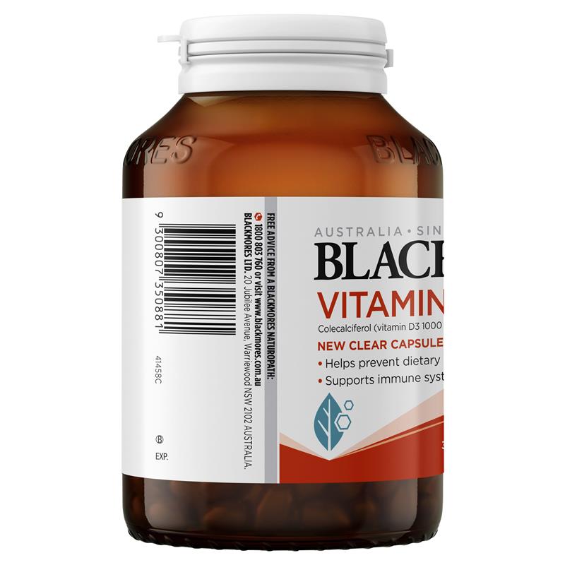 Blackmores Vitamin D3 1000IU Bone Health Immunity 300 Viên