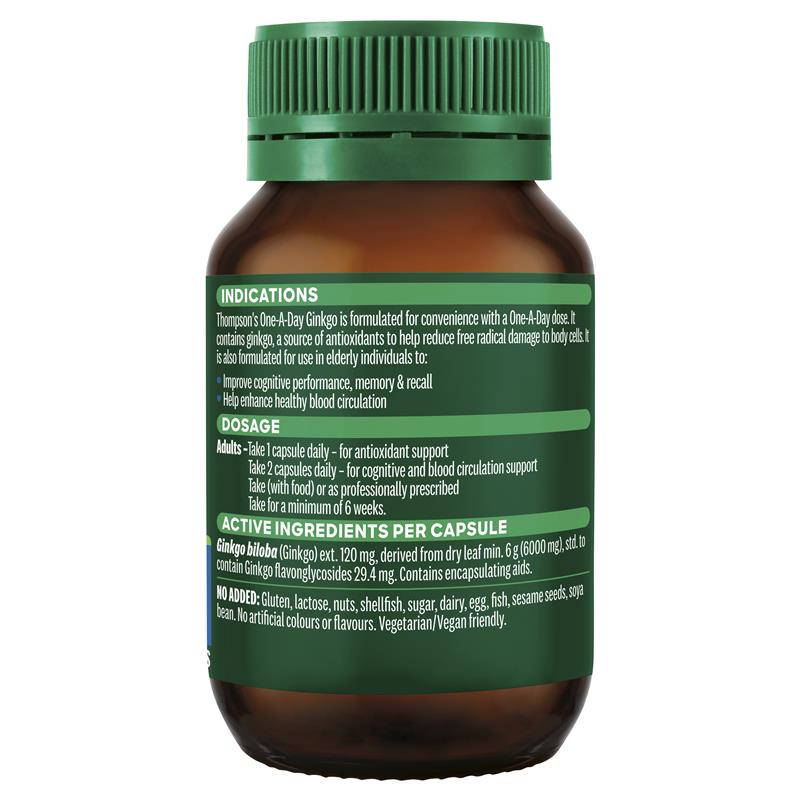 Thompson's One-A-Day Ginkgo 6000mg 60 Capsules