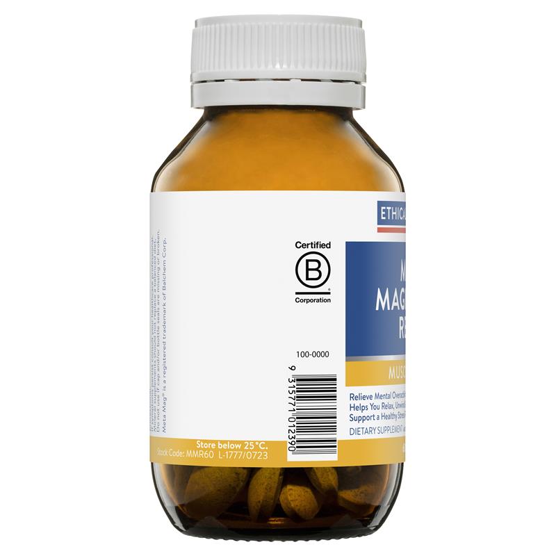 Viên uống Ethical Nutrients Mega Magnesium Relax 60 viên