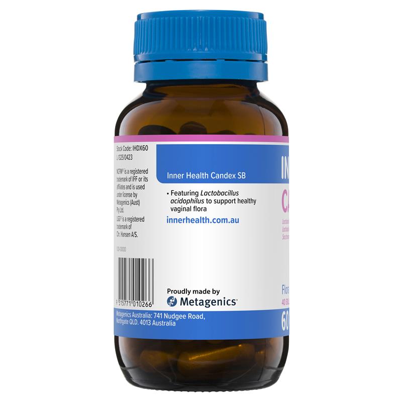 Inner Health Candex SB Probiotic 60 Capsules Fridge Line