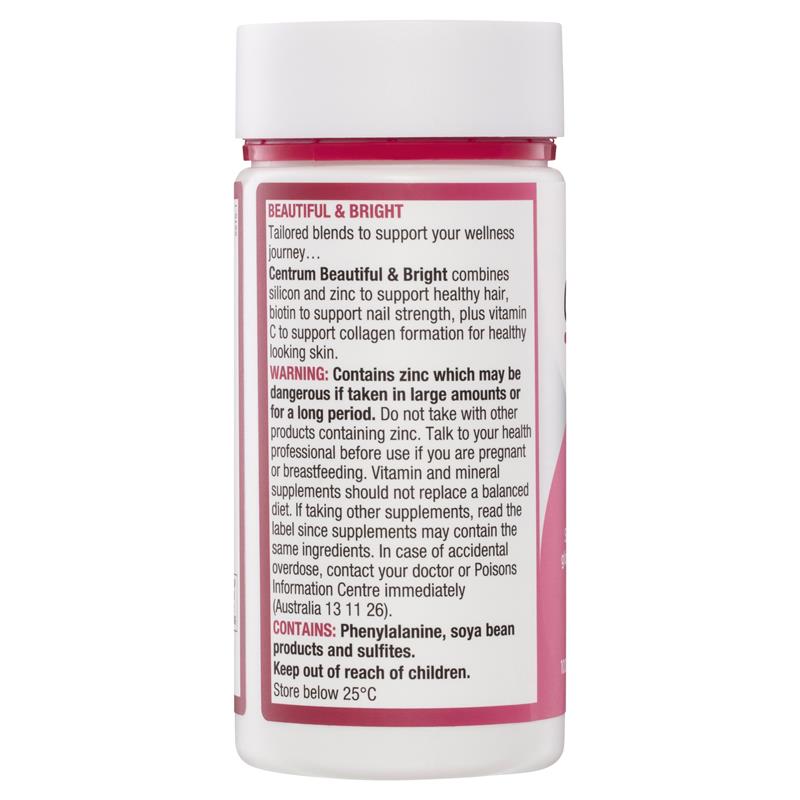 Centrum Beautiful & Bright 100 Tablets