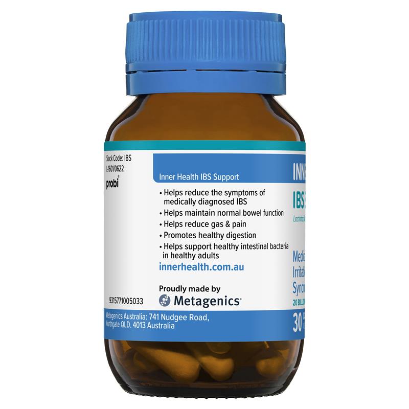 Inner Health IBS Support Probiotic 30 Capsules Fridge Line