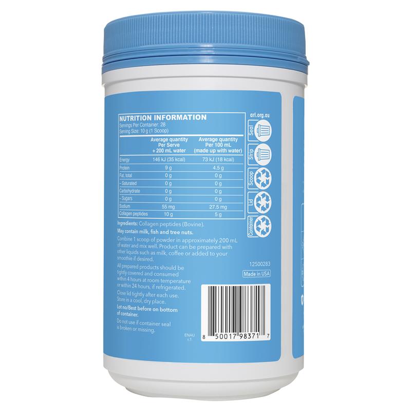 Bột Collagen Peptides Vital Proteins Không Hương Vị 284g