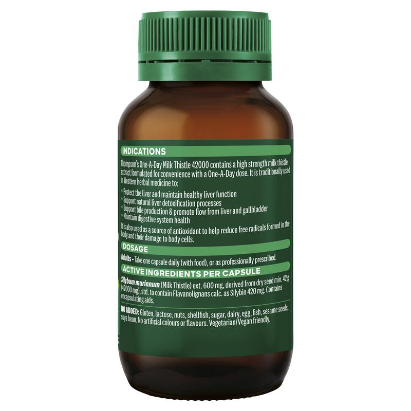 Thompson's One-a-day Milk Thistle 42000mg 60 Capsules