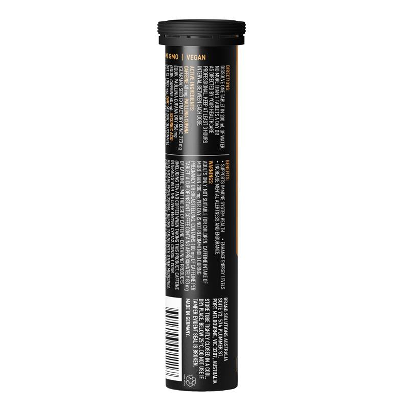 Viên sủi tăng cường miễn dịch Wakey Wakey Caffeine Plus hương cam 17 viên