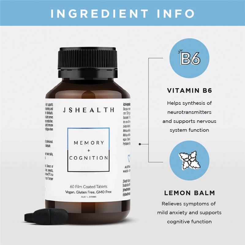 Công thức tăng cường trí nhớ + nhận thức JSHEALTH 60 viên