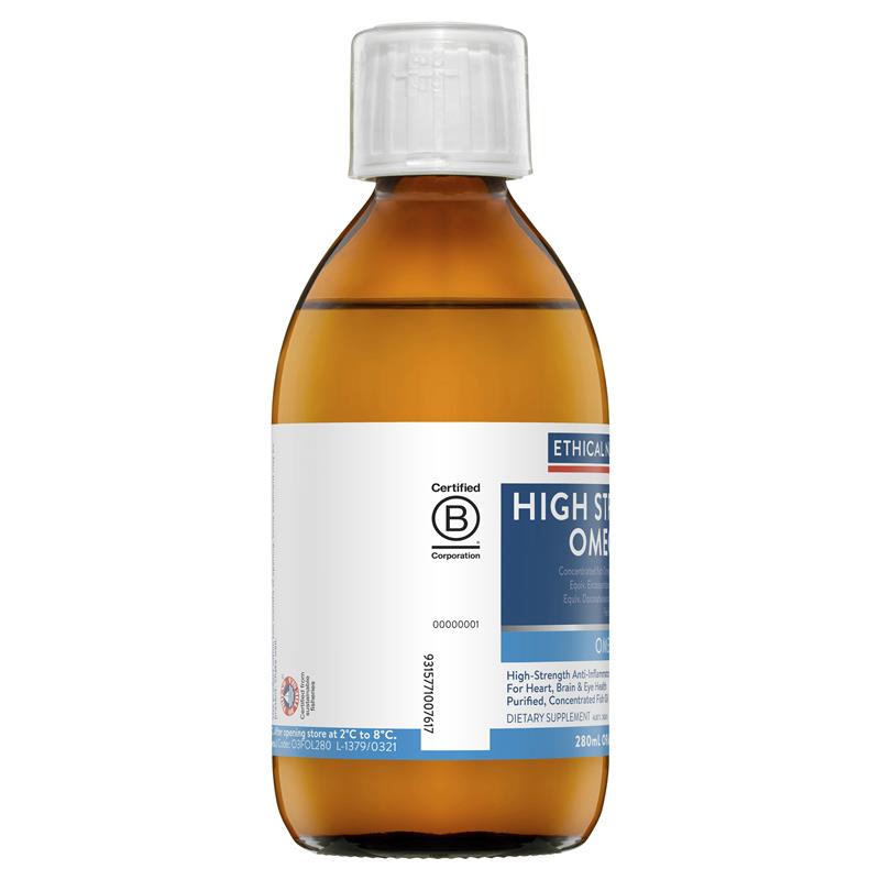 Ethical Nutrients High Strength Omega-3 Fruit Punch 280mL dạng lỏng
