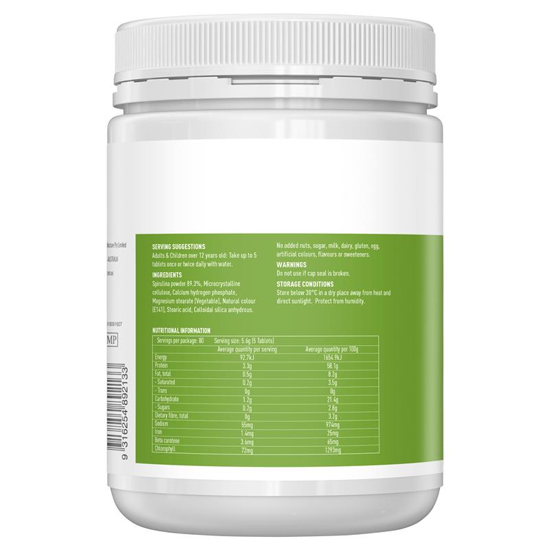 Viên tảo xoắn Healthy Care Super Spirulina 400
