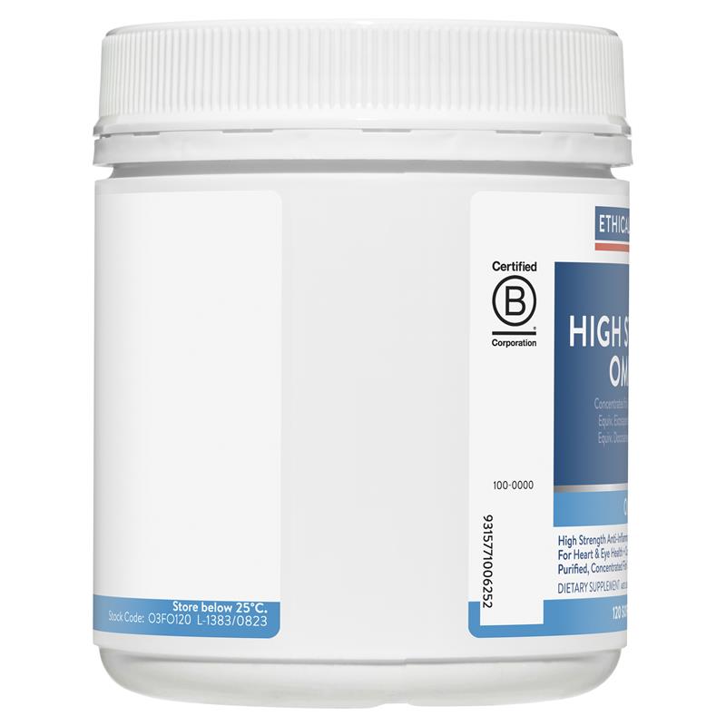 Viên nang Omega-3 cường độ cao Ethical Nutrients 120 viên