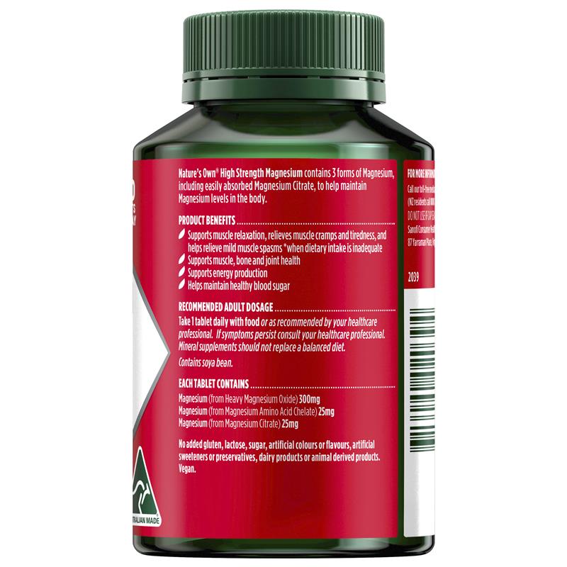 Viên uống bổ sung Magiê cường độ cao Nature's Own 150 viên