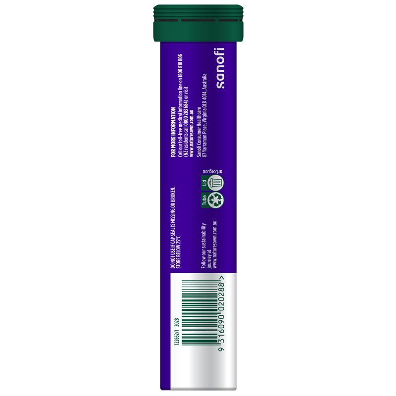 Viên sủi bổ sung Magiê + Giấc ngủ Nature's Own 20 viên