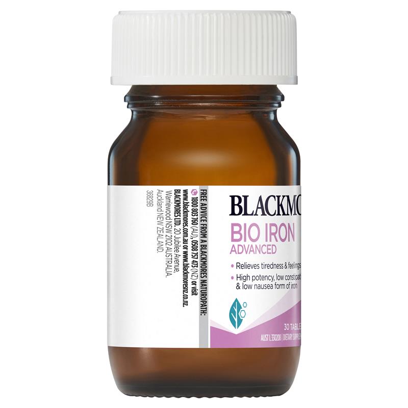 Vitamin hỗ trợ năng lượng nâng cao Blackmores Bio Iron 30 viên