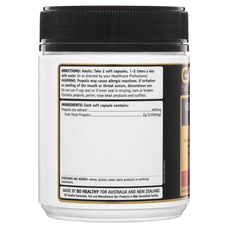 GO Healthy Propolis 2000mg 200 Capsules