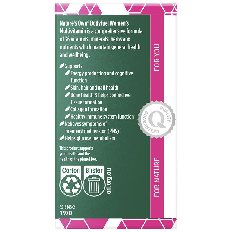 Vitamin tổng hợp cho phụ nữ Nature's Own Bodyfuel 60 viên