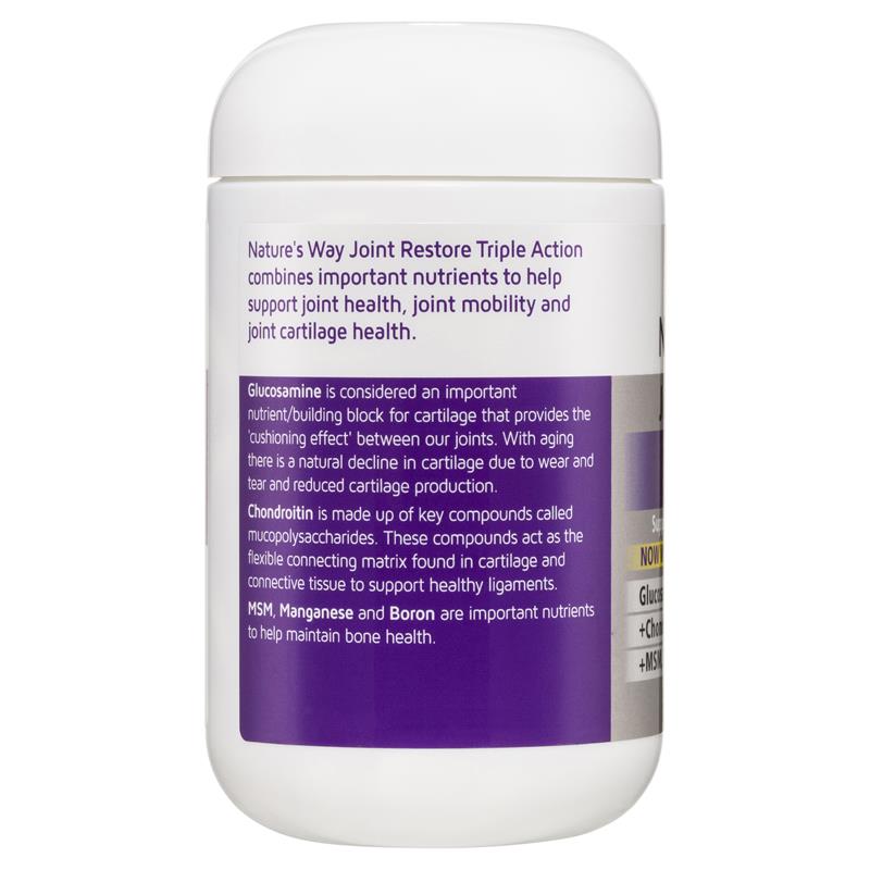Viên uống bổ sung xương khớp Nature's Way Joint Restore Triple Action 120 viên