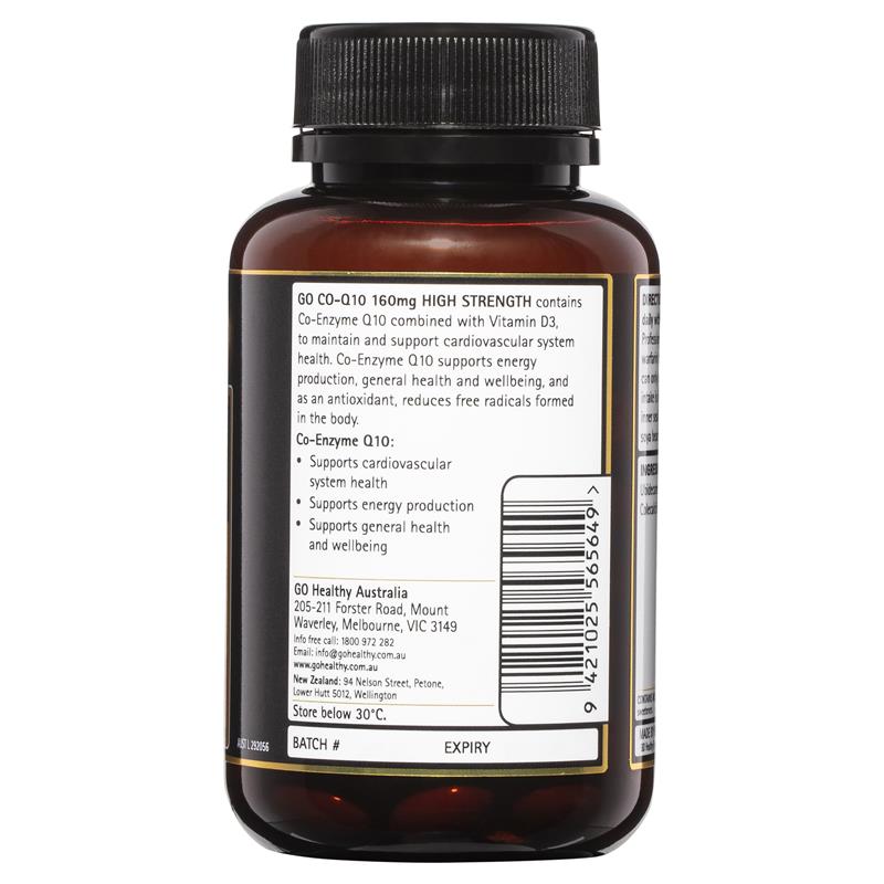 GO Healthy CoQ10 160mg 100 Softgel Capsules